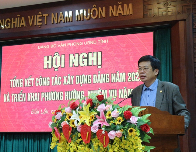 Đảng bộ Văn phòng UBND tỉnh triển khai nhiệm vụ năm 2021